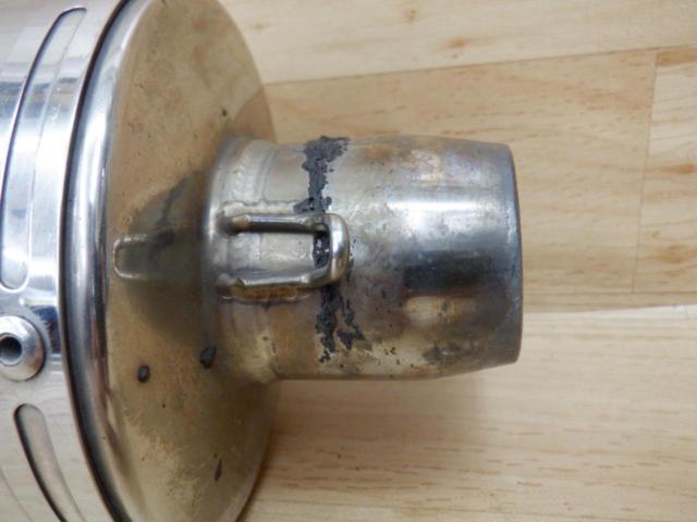 メーカー不明 オーバルサイレンサー 差込径約Φ38