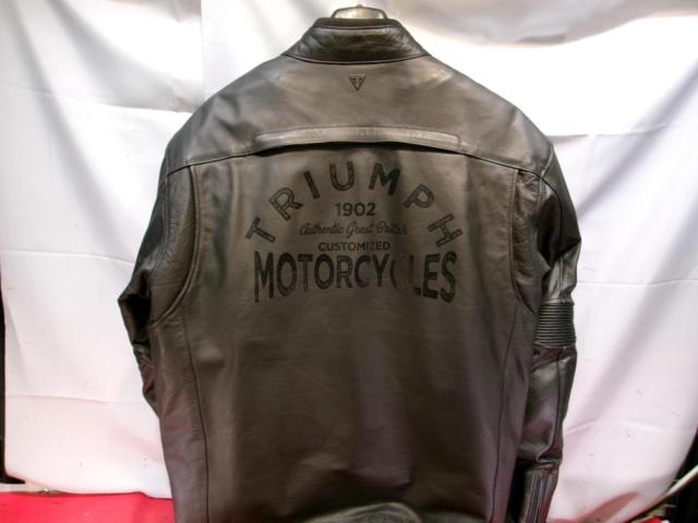 サイズXL/XG 【TRIUMPH】 レザージャケット ブラック