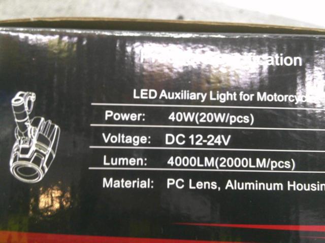 メーカー不明 汎用フォグランプ LED 2ケセット