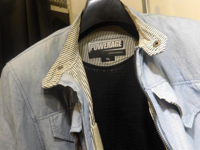 サイズXL POWERAGE コットンジャケット 肩/肘/背パッド有り