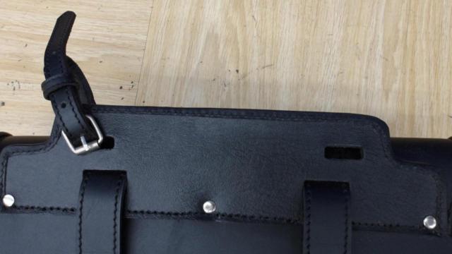 DEGNER(デグナー) レザーサドルバッグ ブラック