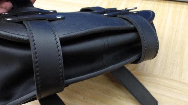 DEGNER(デグナー) レザーサドルバッグ ブラック