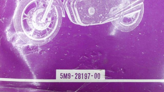 XJ400
Genuine
Service Manual
Part number
5M9-28197-00