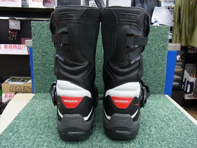 サイズ42/26.5cm/US8 HONDA(ホンダ) x Alpinestars(アルパインスターズ) BELIZE DRYSTAR BOOTS BK/WH/RD/HONDA