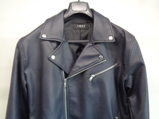 【VICCI】 フェイクレザージャケット サイズ:48