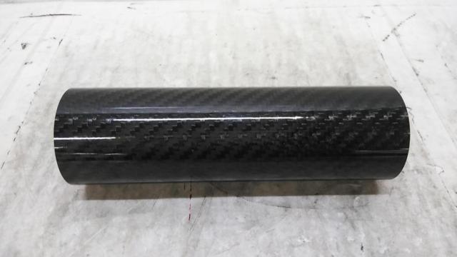 【2分割】メーカー不明 フロントフォークショックガードプロテクター カーボンファイバー