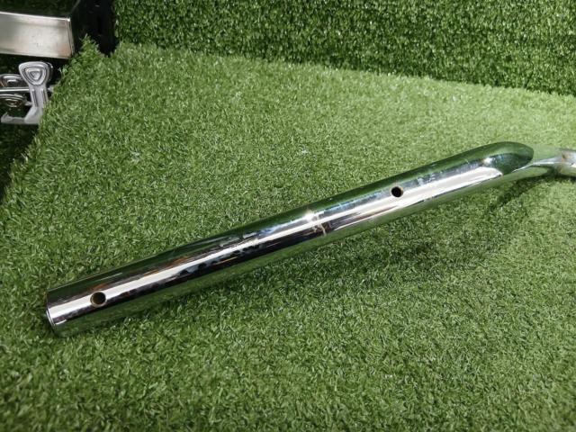 【メーカー不明】 メッキハンドルバー Φ22.2mm 全長:80cm バンバン200外し