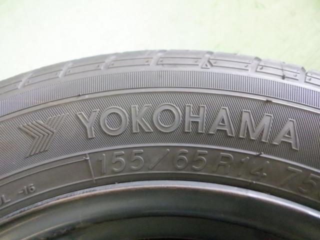 1ダイハツ純正(DAIHATSU)  LA350Sミライース純正スチール  + YOKOHAMA(ヨコハマ) S306