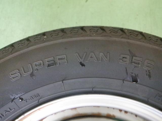 1スズキ純正(SUZUKI)  DA16T キャリイトラック純正スチール  + YOKOHAMA(ヨコハマ) SUPER VAN 356