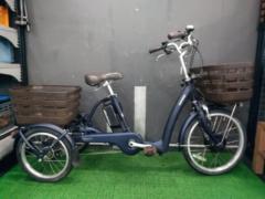 BRIDGESTONE FRONTIA ラクットワゴン 20/16インチ 3段変速 電動アシスト三輪自転車 ネイビー
