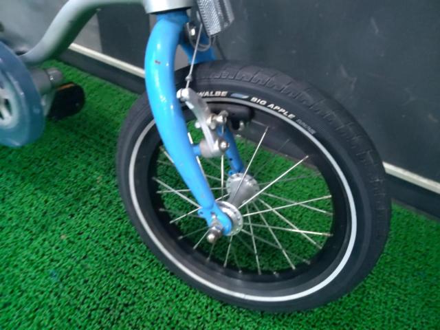 【わけあり現状販売】BMW KIDSBIKE 14インチ シングルギア キッズ自転車/キックバイク グレー※リアコースターブレーキ/チェーンカバー下部破損あり