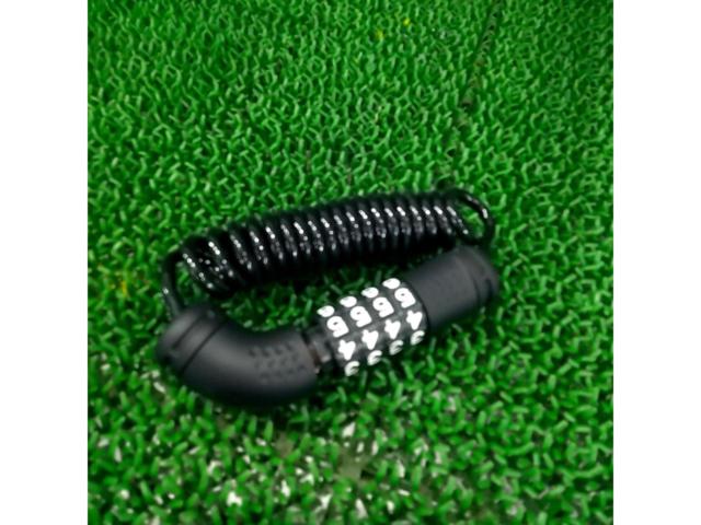 メーカー不明 ダイヤル式 ワイヤーロック ブラック