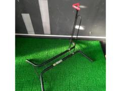 メーカー不明 スチールパイプ/縦置きスタンド ブラック
