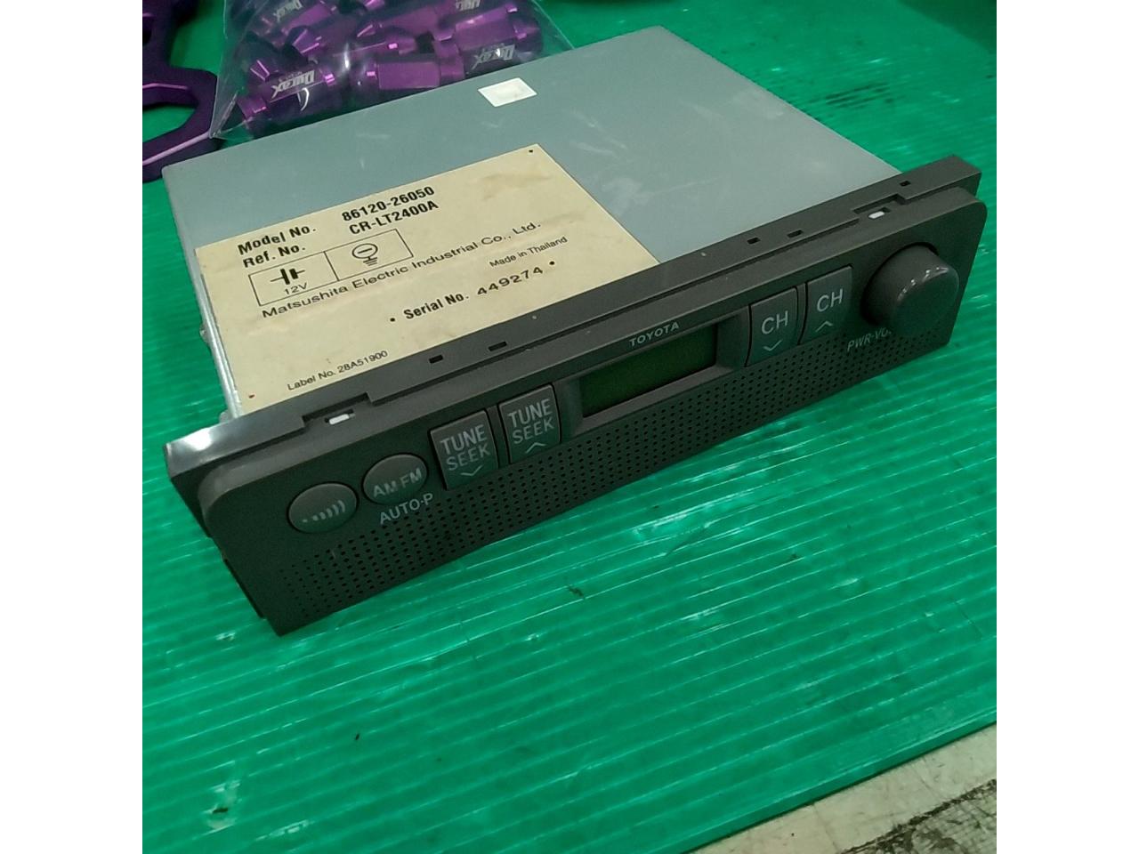 TOYOTA
Hiace 200
Original audio system (86120-26050)