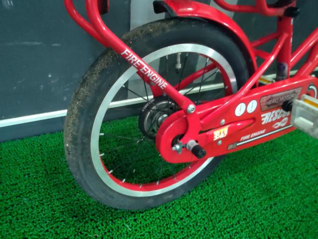 サイクルベースあさひ RESCUE 16インチ シングルギア キッズ自転車 レッド※ステッカー多数