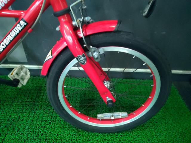 サイクルベースあさひ RESCUE 16インチ シングルギア キッズ自転車 レッド※ステッカー多数