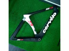 CERVELO S5  2013年モデル カーボンロードバイクフレーム 51cm ブラック/シルバー1 ※フォーク・各小物類欠品・塗装欠けなど