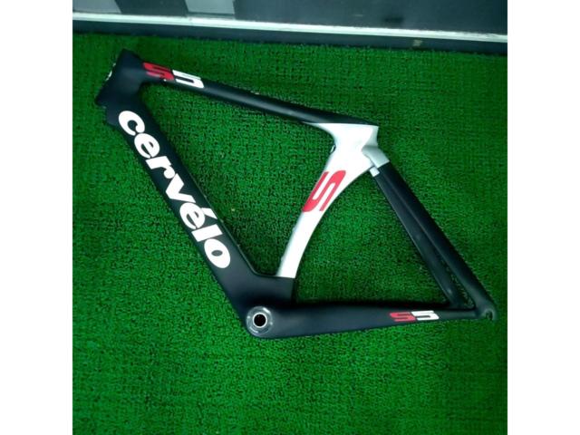 CERVELO S5  2013年モデル カーボンロードバイクフレーム 51cm ブラック/シルバー1 ※フォーク・各小物類欠品・塗装欠けなど