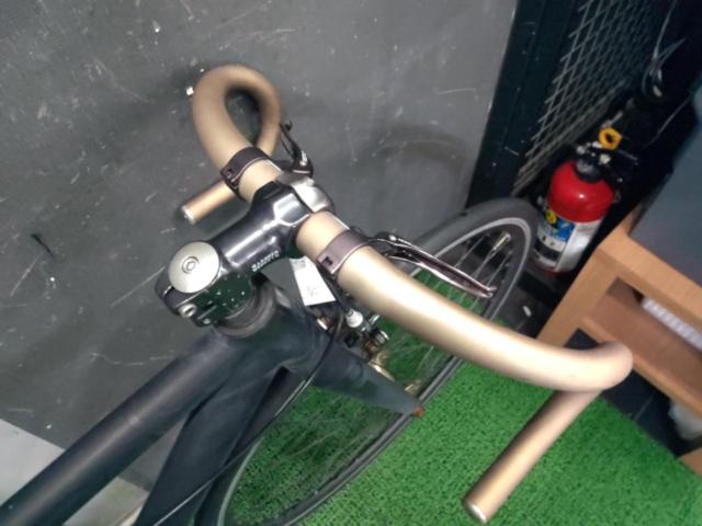 LEADER 721TR 年式不明 700c シングルギア ピストバイク マットブラック サイズ:S 適正身長:164-174cm ※各部日焼け・キズ・サビあり 要タイヤチューブ・チェーンなど交換