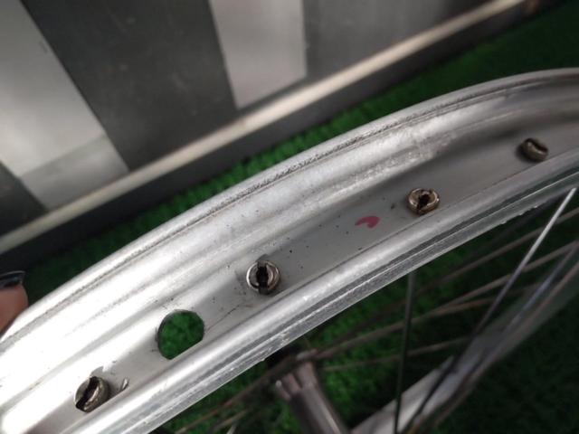 ALEXRIMS 20インチ(406) クリンチャー フロントホイール シルバー