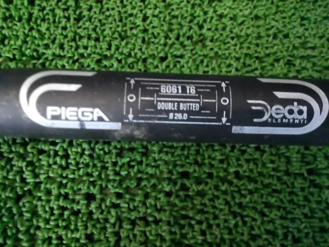 Φ26.0/400mm DEDA PIEGA アルミドロップハンドル ブラック