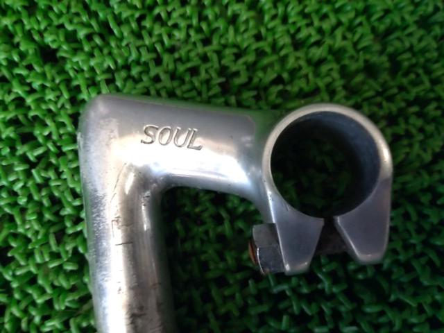 Φ25.4/60mm SR SOUL 1インチ用アルミスレッドステム シルバー