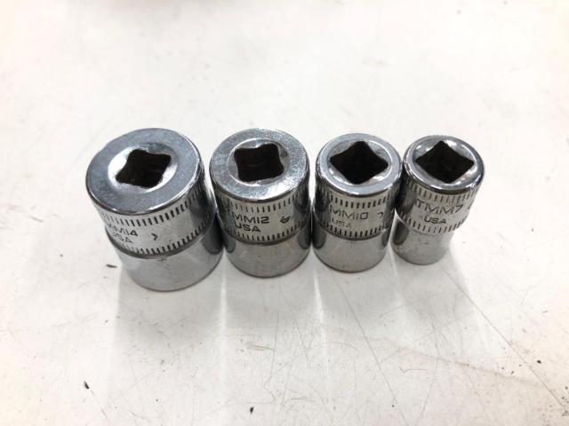 Snap-On スナップオン 1/4 シャローソケットセット TMM7/10/12/14