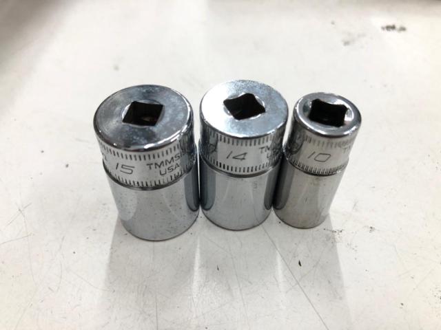 Snap-On スナップオン 1/4 セミディープソケット TMMS10/14/15