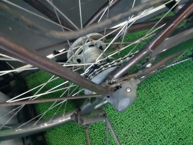【わけあり現状販売】BRIDGESTONE BA6L81 ボーテアシスタDX 2011年モデル 26インチ 内装3段変速 電動アシスト自転車 ブラウン ※バッテリー欠品/サドル破れ/ホイール振れ大