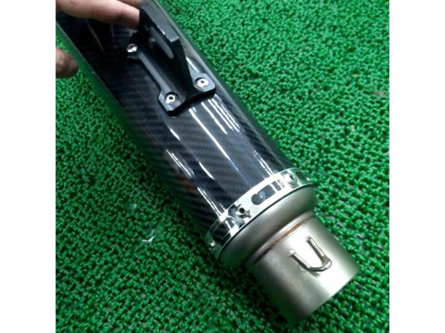 メーカー不明 テーパーカーボンサイレンサー 汎用 差込径Φ60.5mm