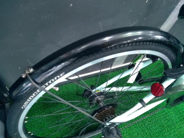 【わけあり現状販売】BRIDGESTONE SCHLEIN SHL67 26×1-3/8インチ外装7段変速ジュニアサイクル ミストグリーン ※ベル欠品/変速出来ますがシフター動き渋いです※