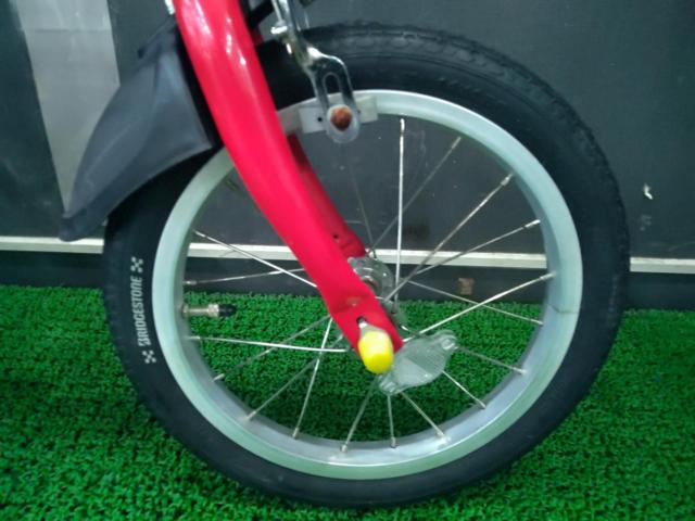 アイデス かじとり自転車 14インチキッズサイクル レッド