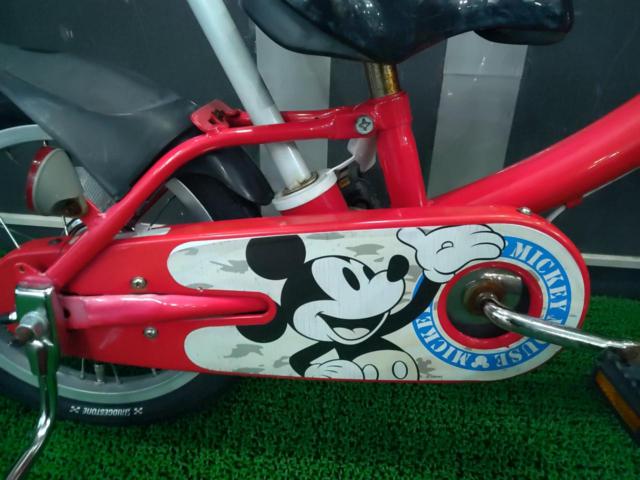 アイデス かじとり自転車 14インチキッズサイクル レッド