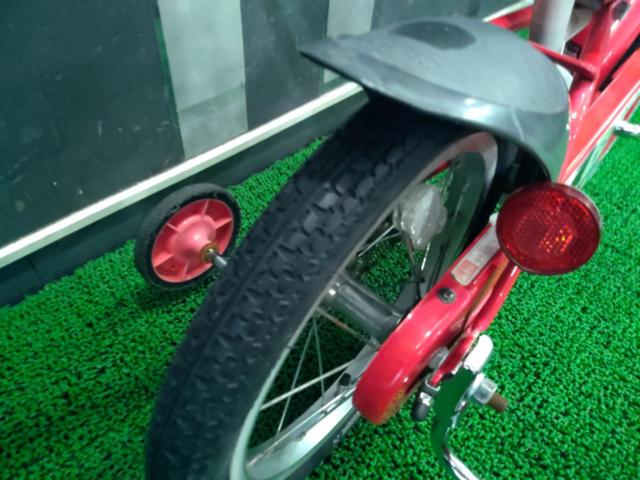アイデス かじとり自転車 14インチキッズサイクル レッド