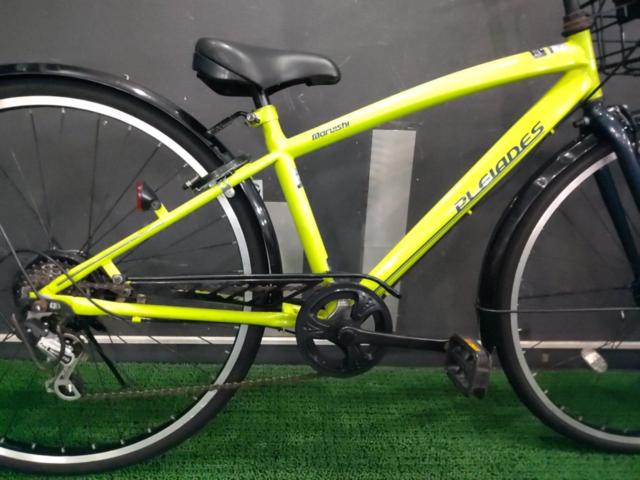丸石サイクル PDP266M プレアデス 26インチ外装6段変速 キッズサイクル グリーン + Shinko LLチューブ プレミアムチューブ 1.2mm 英式 26x1-3/8 16903