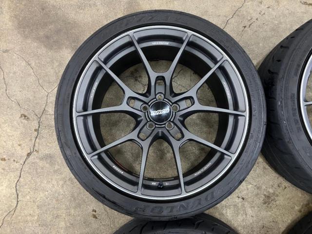 ☆YR-ADVANCE特注サイズ☆ RAYS VOLK RACING G025 + DUNLOP DIREZZA ZⅢ