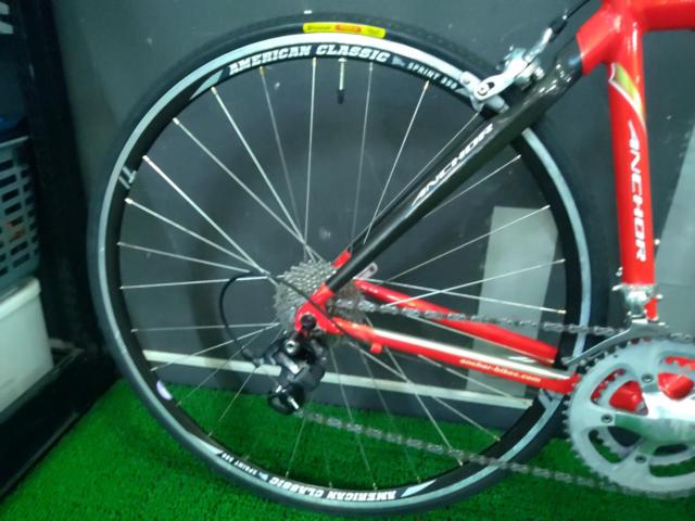 BRIDGESTONE ANCHOR RCS-7 700c 2x10s アルミ×カーボンバック ロードバイク レッド