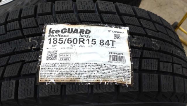 ☆新品スタッドレスセット☆ HOT STUFF Exceeder E03 + YOKOHAMA iceGUARD iG52C