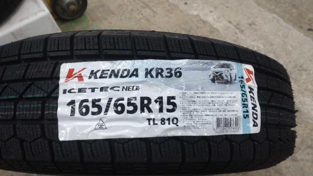 ☆新品タイヤ付☆ スズキ ソリオ/MA36S 純正ホイール + KENDA KR36