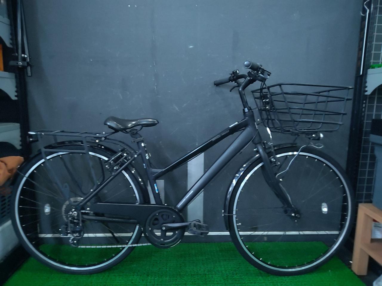 CBA OFFICE PRESS CM 700c 外装7段変速 シティサイクル マットブラック サイズ:460mm 適正身長:165cm-