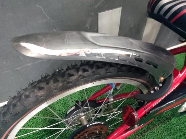【わけあり現状販売】BRIDGESTONE EX06 エクスプレスジュニア 2018年頃 20インチ 外装6段変速 ジュニアサイクル レッド※錆/シフターディスプレイヒビ/タイヤヒビ