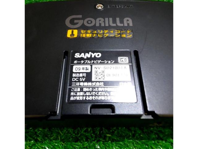 【SANYO】NV-SD210DTA ポータブルナビゲーション「Gorilla」