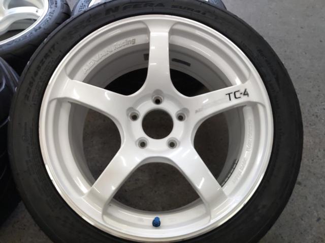 ★新品ハイグリップタイヤ付き!!!FRスポーツカーや前後入れ替えればスイフトスポーツにも♪★YOKOHAMA ADVAN Racing TC-4 + NEXEN NFERA SUR4G