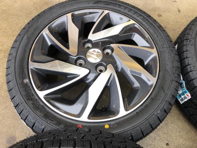 ★新品スタッドレスタイヤ付き★SUZUKI ワゴンRカスタムZ純正ホイール + KENDA KR36