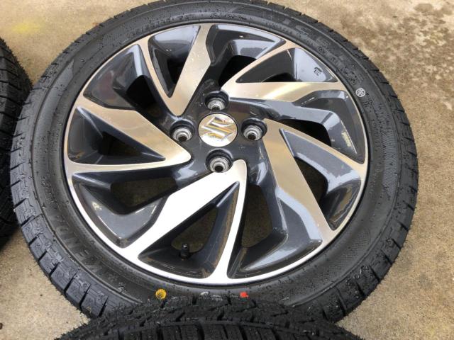 ★新品スタッドレスタイヤ付き★SUZUKI ワゴンRカスタムZ純正ホイール + KENDA KR36