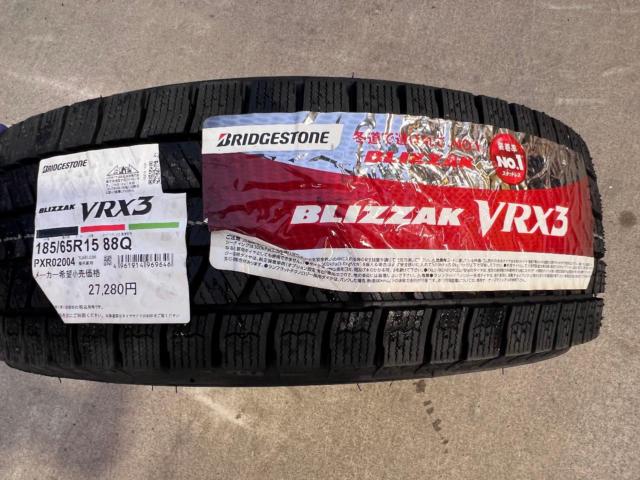 ☆新品国産特価スタッドレスタイヤ付き☆HONDA GBフリード 純正ホイール + BRIDGESTONE BLIZZAK VRX3