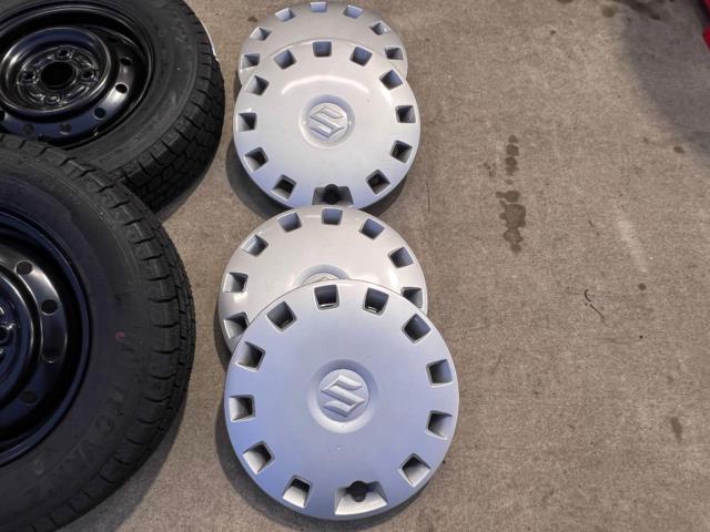 ☆新品スタッドレスタイヤ付き☆SUZUKI エブリィバン純正スチールホイール + KENDA ICETEC VAN’Z WR01