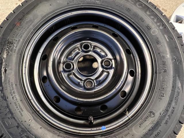 ☆新品スタッドレスタイヤ付き☆SUZUKI エブリィバン純正スチールホイール + KENDA ICETEC VAN’Z WR01