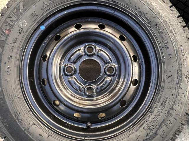 ☆新品スタッドレスタイヤ付き☆SUZUKI エブリィバン純正スチールホイール + KENDA ICETEC VAN’Z WR01