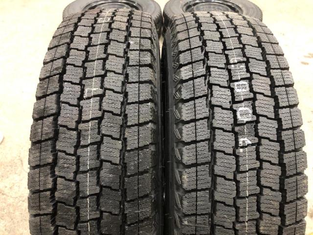 ☆新品国産スタッドレスタイヤ付き☆NISSAN 日産純正 キャラバン純正スチールホイール + GOODYEAR ICE NAVI CARGO